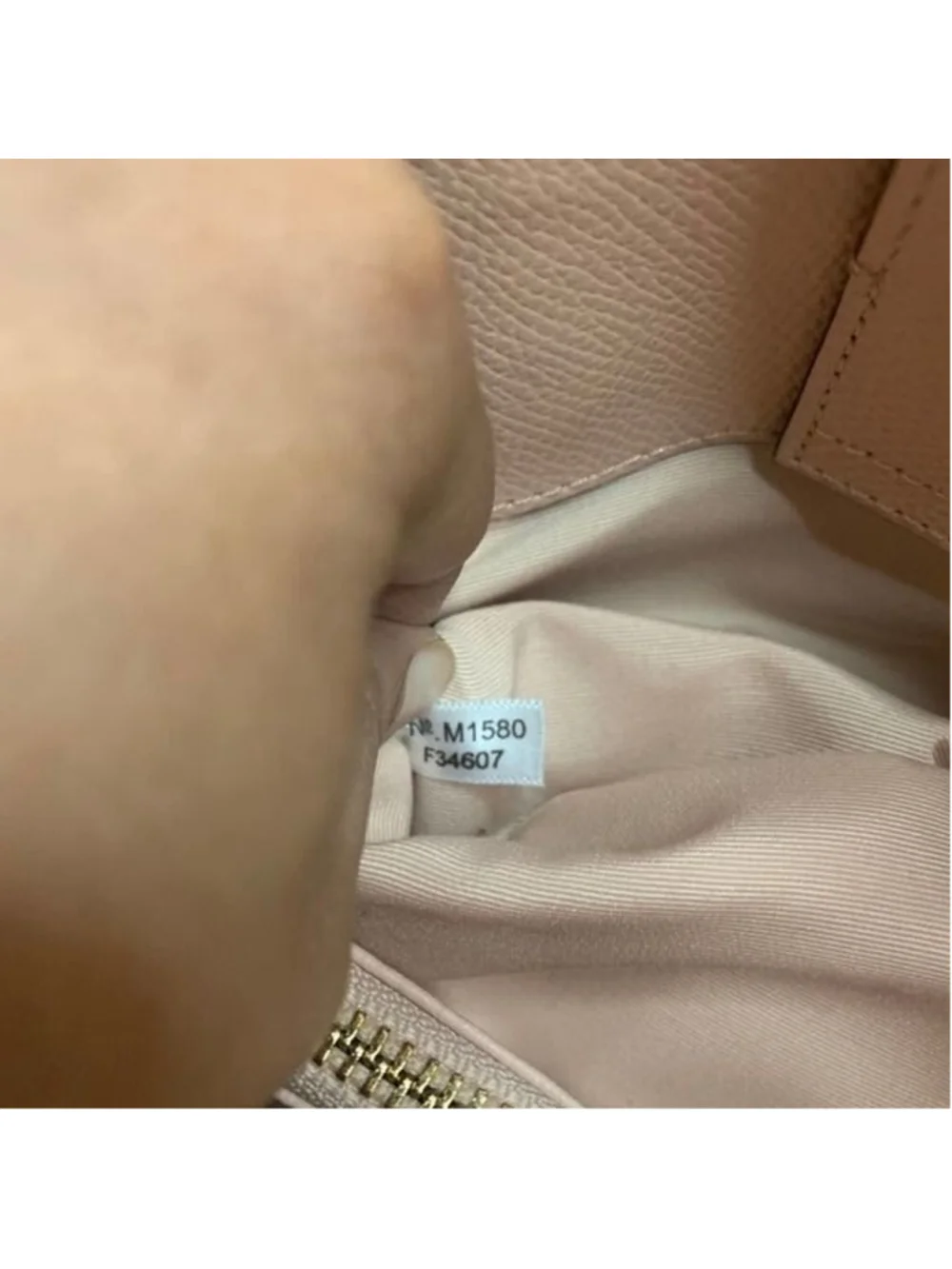Coach Leather Margot Carryall Crossbody Satchel for Women Peach Preowned